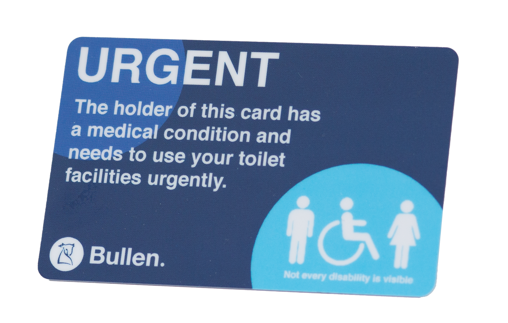 urgent toilet card
